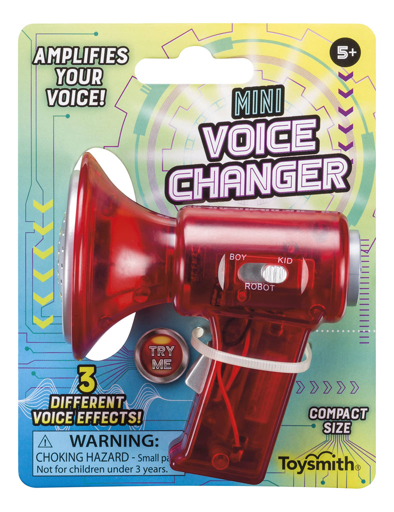 Toysmith Tech Gear Multi Voice Changer, Amplifies Voice With 8 Different Voice Effects, For Boys & Girls Ages 5+, Colors vary