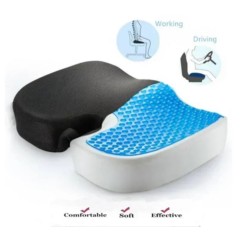 Memory Foam Seat Cushion Garden Swing Recline Pad Back Pain Relief Office Coccyx Gel Orthopedic Chair Massage Pad